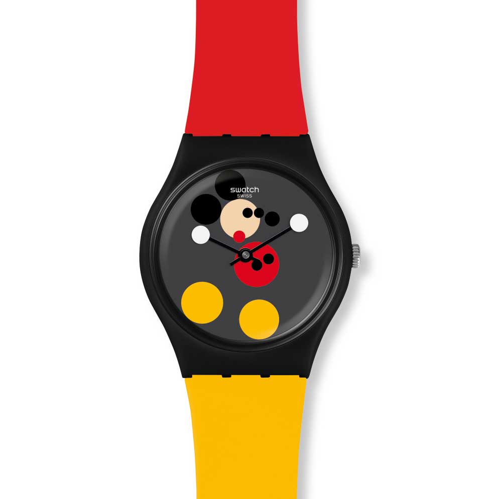 sa01 gz323s Print - Swatch X Keith Haring - Đồng hồ Mickey siêu ấn tượng