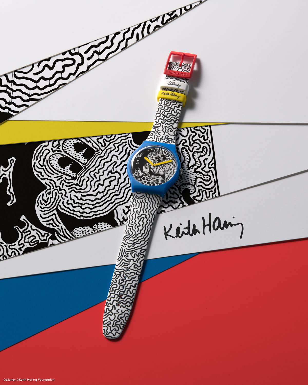 sc01 20 keith haring still life suoz336 4x5 pr Original - Swatch X Keith Haring - Đồng hồ Mickey siêu ấn tượng